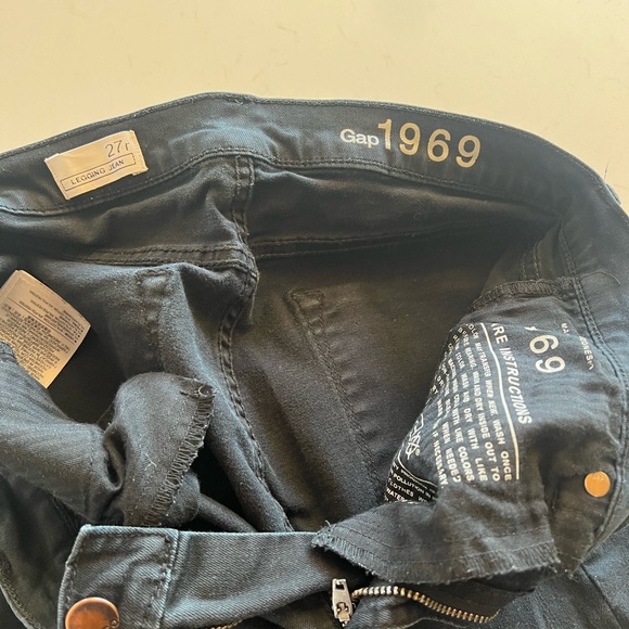 Gap faded black Leggings Jean 27r - Picture 2 of 4